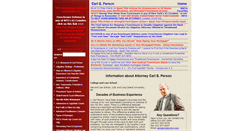 Desktop Screenshot of carlperson.com